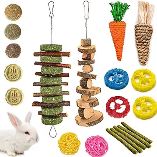 20 PCS Bunny Chew Toys